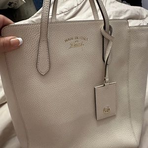 Blonde Gucci Leather Tote
